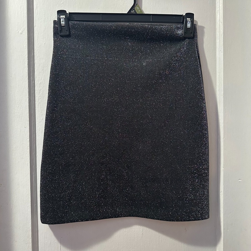 Vintage Black Sparkly Skirt in S